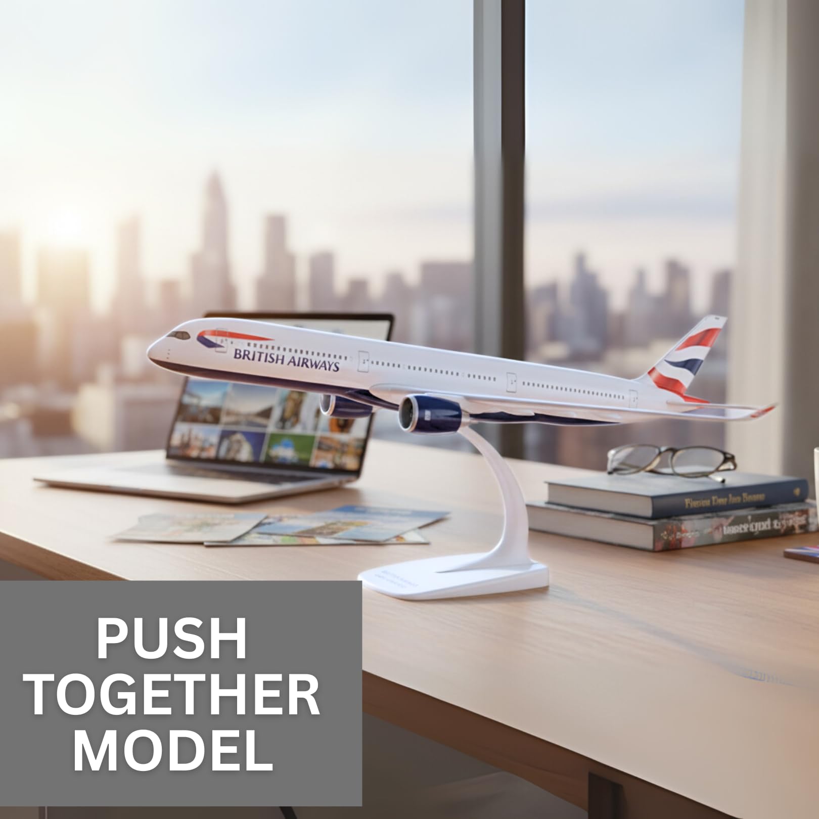 Amazon.com: AeroClix British Airways Airbus A350-1000 Model